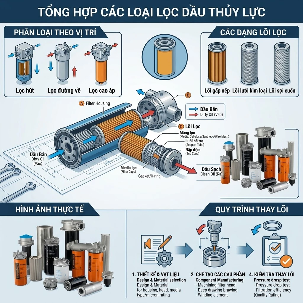 LỌC DẦU THỦY LỰC 