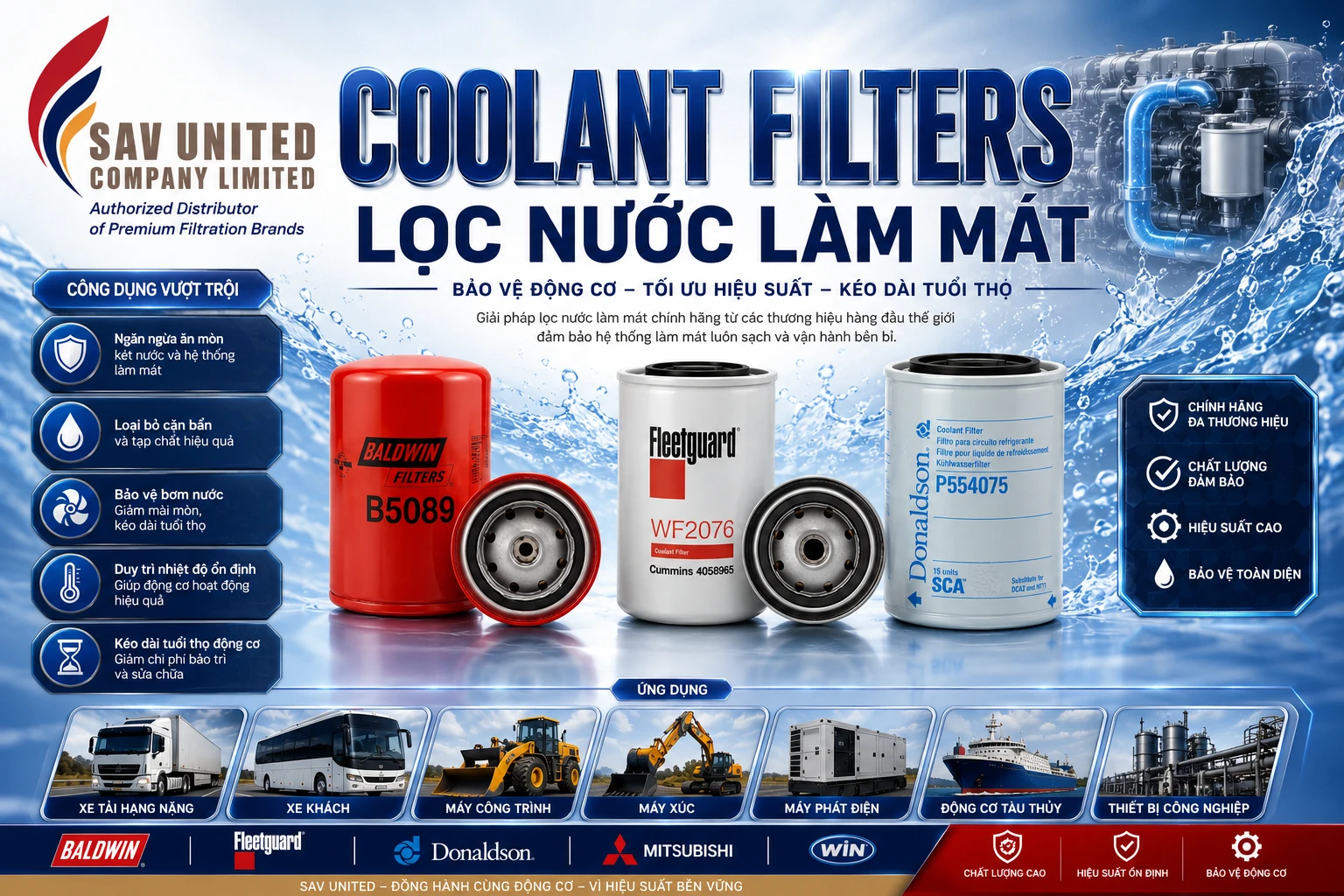 LỌC NƯỚC LÀM MÁT