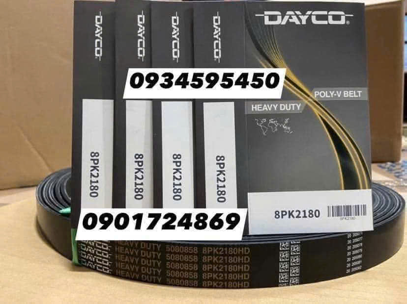 8PK2180EPDM – DÂY CUROA DAYCO 5080860 GIA CƯỜNG ARAMID CHO XE TẢI PETERBILT, VOLVO - Ảnh 4